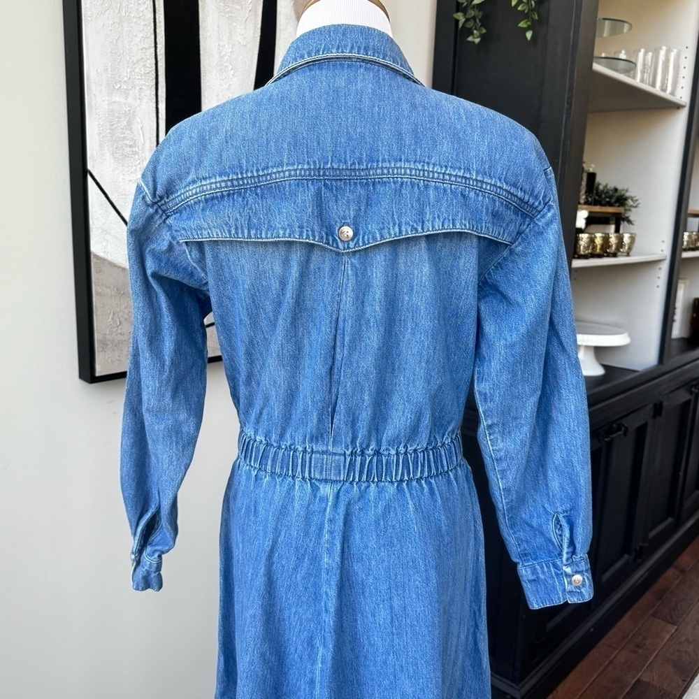 Vintage Lord & Taylor Denim Dress - Size 6 - Picture 3 of 5